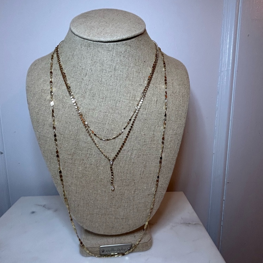 Stella&Dot Gold Plated Layering Necklace - Like New/Never Worn/Display Only